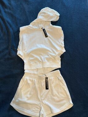 Papermoon Cream Textured Loungewear Set